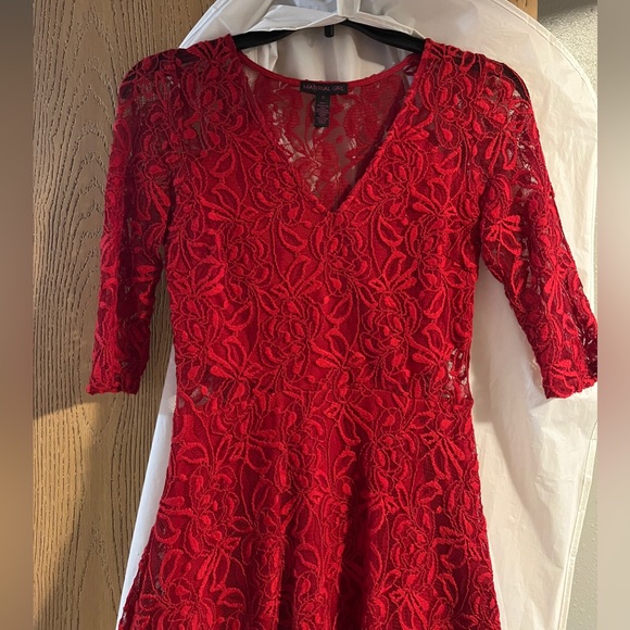 Red Lace Dress for Homecoming/Christmas/Valentines/Date etc Size S - Picture 2 of 14